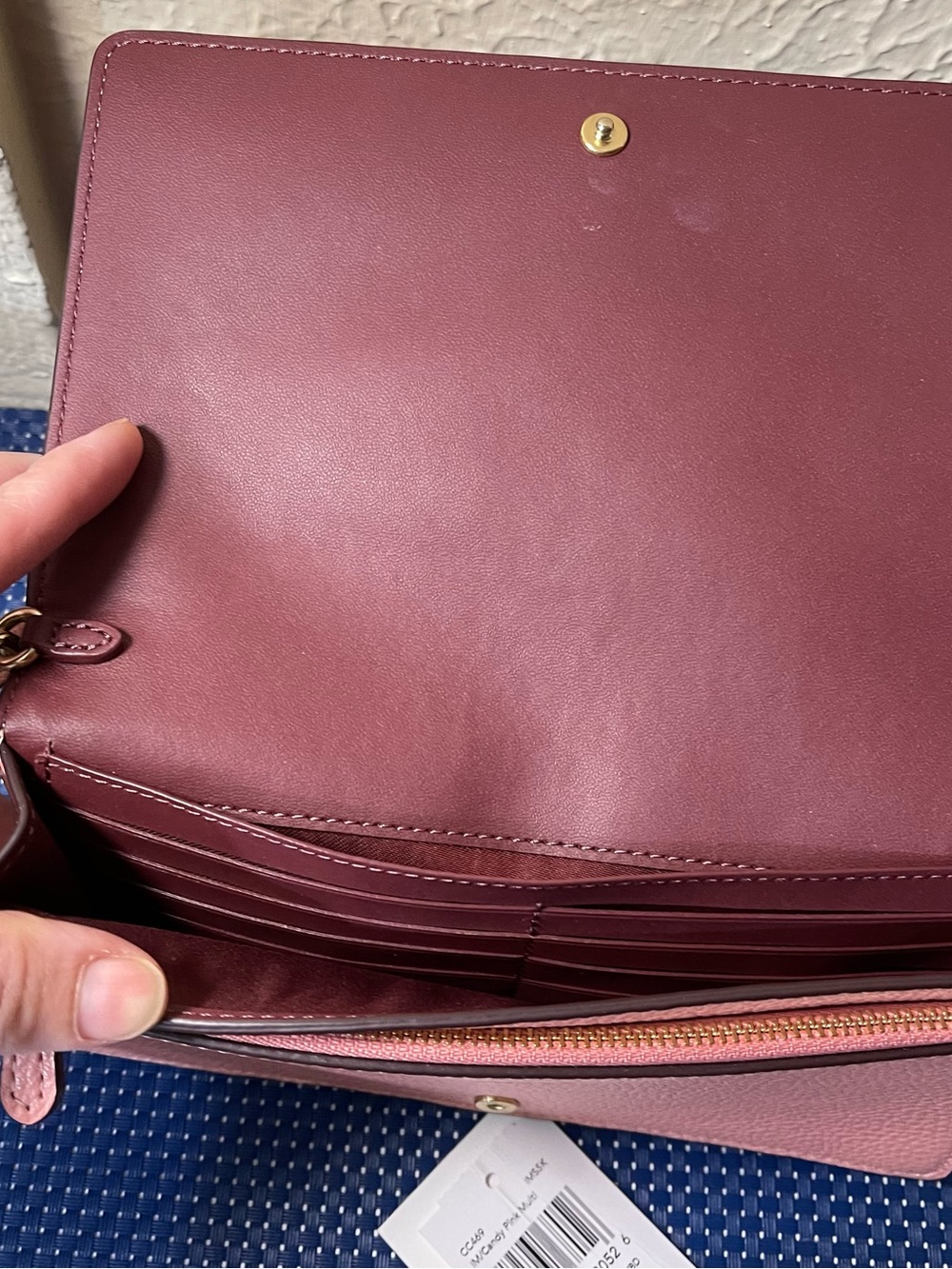 Coach Pink Crossbody Wallet with Playful Patches - Picture 8 of 9